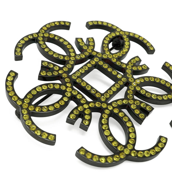 s-l400.jpg CHANEL Gold Logo Brooch